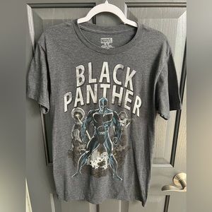 Black Panther Marvel Gray Men's T-Shirt Gray Size: Medium